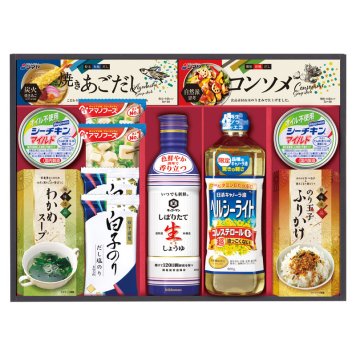 日清オイリオ&調味料ギフト  ／セット・詰め合わせ 調味料 食品 結婚祝い プレゼント ギフト 結婚内祝い 出産祝い 出産内祝い 送料無料 2026 送料無料 ギフト プレゼント プチギフト 内祝い 快気祝い 出産祝い 結婚祝い 引出物 新築祝い お返し
