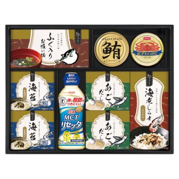 日清MCTリセッタ&和風詰合せ  ／セット・詰め合わせ 調味料 食品 お中元 御中元 ギフト 暑中 残暑 お盆 初盆 新盆 お供 御供 ギフト 2026 送料無料 ギフト プレゼント プチギフト 内祝い 快気祝い 出産祝い 結婚祝い 引出物 新築祝い お返し