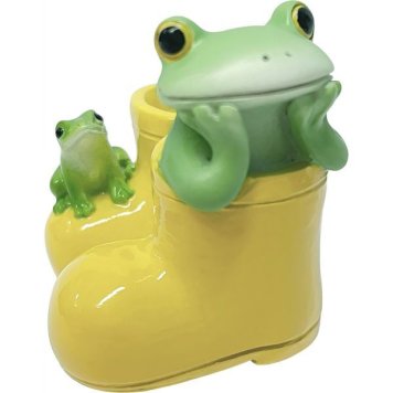 【ギフト対応無料】コポー 黄色の長靴とカエル ダイカイ Copeau(コポー) コポーシリーズ かえる カエル 置物 オブジェ ※送料無料(北海道・沖縄は除く)