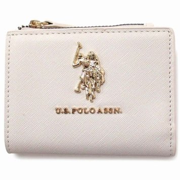 U.S. POLO ASSN. ユーエスポロアッスン ミニ財布 コンパクトウォレット  ロゴ ブラック 27A351AA CHAK