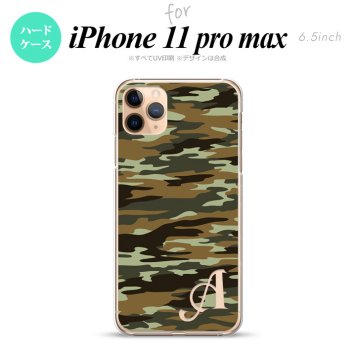 iPhone11ProMax iPhone11pro max スマホケース ハードケース タイガー 迷彩 B 緑 +アルファベット メンズ レディース nk-i11pm-1173i