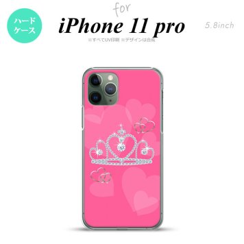 iPhone11Pro iPhone11 Pro スマホケース ハードケース クラウン ピンク メンズ レディース nk-i11p-601