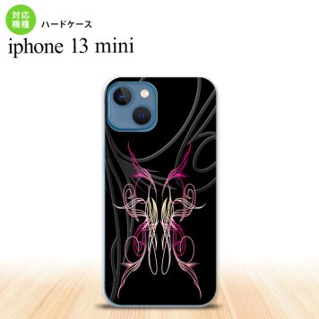 iPhone13mini iPhone13 mini ケース ハードケース ピンスト 黒 ピンク  nk-i13m-1240