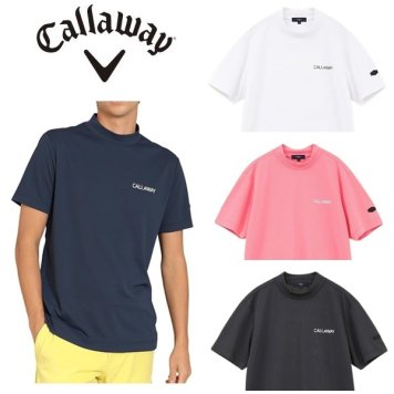 キャロウェイ メンズ ゴルフウェア バックプリント クローズドメッシュ 半袖 モックネック シャツ C24134119 Callaway Golf  【2024年春夏モデル】 お誕生日祝い お祝い 記念品 お父さん 父の日 彼氏 男性 30代 40代 50代 60代  還暦祝い 敬老の日 人気プレゼント プレゼント
