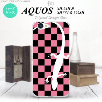 【SH04H】【スマホケース/スマホカバー】【アクオス ゼータ】SH04H スマホケース AQUOS ZETA SH04H カバー アクオス ゼータ トカゲ ピンク nk-sh04h-863【メール便送料無料】
