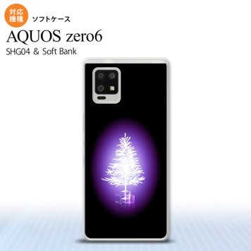 SHG04 SHG04 ZERO6 AQUOS zero6 スマホケース ソフトケース ツリー 紫 メンズ レディース nk-zero6-tp628