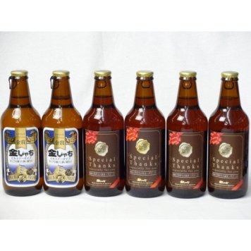 クラフトビールパーティ6本セット　金しゃちピルスナー330ml×2本　IPA感謝ビール330ml×4本