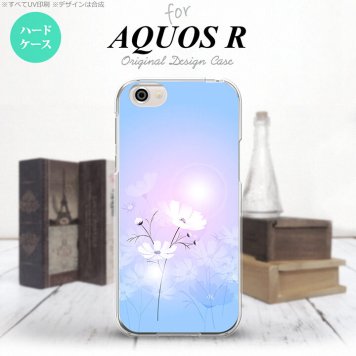 【SH03J】【スマホケース/スマホカバー】【アクオス R】SH03J スマホケース AQUOS R SH-03J カバー アクオス R コスモス 水色ピンク nk-sh03j-606【メール便送料無料】