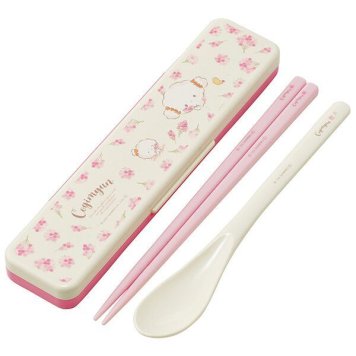 こぎみゅん フラワーリース 抗菌 音のならないコンビセット 箸18cm スケーター ※送料無料(ポスト投函)