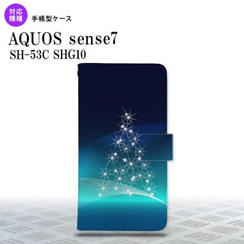 sense7 sense7 手帳型スマホケース カバー ライトツリー 青 2022年 11月発売 nk-004s-sens7-dr629