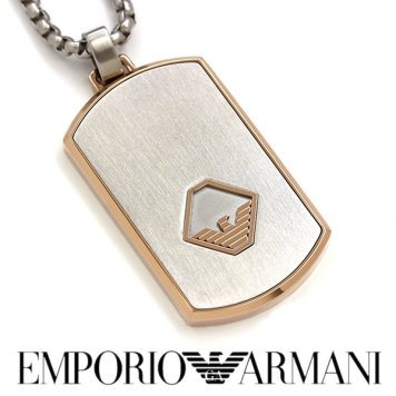 EMPORIO ARMANI エンポリオ アルマーニ メンズ ネックレス アクセサリー プレゼント シルバー egs2634040