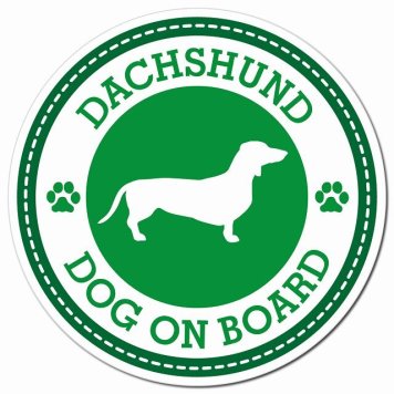 DACHSHUND ダックスフント グリーン 肉球 カーサイン 車 マグネットステッカー 犬 マグネット 強力 直径13cm 丸型 おしゃれ かわいい ドラレコステッカー 安全対策 危険運転 煽り運転 アニマル 動物 犬種別 屋外 防水 屋内 肉球マーク