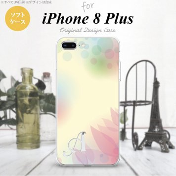 【iPhone8Plus】【スマホケース/スマホカバー】【アイフォン8プラス】iPhone8Plus スマホケース ケース アイフォン8プラス イニシャル ぼかし模様 黄 nk-ip8p-tp1592ini【メール便送料無料】