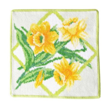 フェイラー FEILER ハンカチ ハンドタオル フェイスタオル 25cm×25cm FOUR SEASONS SPRING フォーシーズンズ スプリング ホワイト×グリーン 【スペシャルラッピング660円(別売り)】 誕生日 結婚祝い 結婚式 結婚記念日 出産祝い バレンタイン 高級 ホワイトデー 母の日