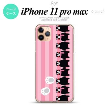 iPhone11ProMax iPhone11pro max スマホケース ハードケース くまモン ストライプ ピンク メンズ レディース nk-i11pm-km11