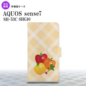 sense7 sense7 手帳型スマホケース カバー ベジタブル パプリカ 2022年 11月発売 nk-004s-sens7-dr668