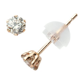 ダイヤモンド ピアス 0.3カラット 0.3ct ピンクゴールド 18金 K18 DVTFN30PGD