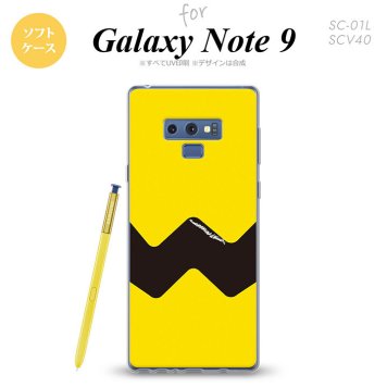 Galaxy Note 9 ギャラクシー ノート9 SC-01L SCV40 スマホケース カバー ソフトケース イラストデザイン（A） 黄×黒 nk-note9-tp191[スマホ,スマホケース,スマホカバー,ケース,カバー,ジャケット]