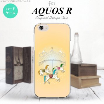 【SH03J】【スマホケース/スマホカバー】【アクオス R】SH03J スマホケース AQUOS R SH-03J カバー アクオス R メリーゴーランド 黄 nk-sh03j-313【メール便送料無料】