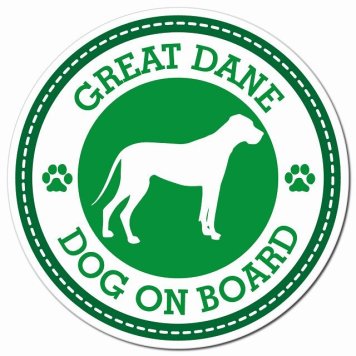 GREAT DANE グレート・デーン グリーン 肉球 カーサイン 車 マグネットステッカー 犬 マグネット 強力 直径13cm 丸型 おしゃれ かわいい ドラレコステッカー 安全対策 危険運転 煽り運転 アニマル 動物 犬種別 屋外 防水 屋内 肉球マーク
