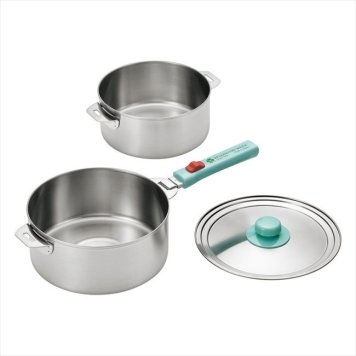 燕熟の技 ハンドル着脱式鍋18cm&20cm　 EJQ-1000  内祝 内祝い お祝 御祝 記念品 出産内祝い プレゼント 快気祝い 粗供養 引出物