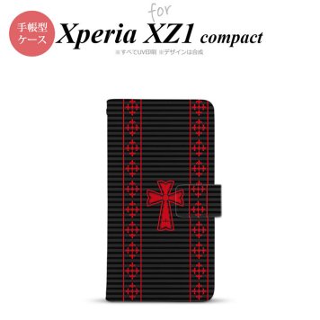 【手帳型 スマホ カバー ケース】【SO02K】【エクスペリア XZ1】手帳型 ケース SO-02K スマホ カバー Xperia XZ1 Compact エクスペリア ゴシック 黒×赤 nk-004s-so02k-dr1010【メール便送料無料】