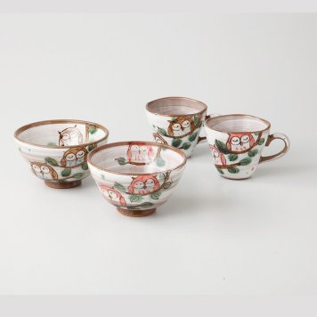 仲ふくコーヒー碗付睦セット 陶器 美濃焼 やきものの里から、暮らしを贈ります。　ギフト 食器 セット テーブルウェア