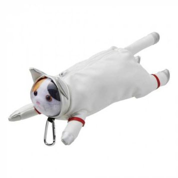 ペンケース 筆箱 宇宙服 猫 ミケ アストロキャット ぬいぐるみ型 ポーチ 小物入れ キャラクター グッズ 雑貨 文房具 かわいい おしゃれ ギフト プレゼント 筆記用具 収納 セトクラフト