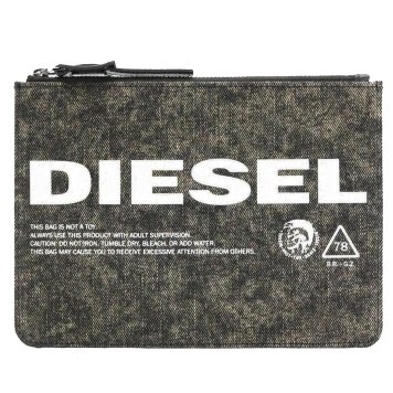 ディーゼル DIESEL ポーチ X05655 PR573 H6255 LUSINA フラットポーチ 小物入れ クラッチポーチ DARK GREY ダークグレー系