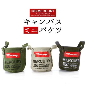 マーキュリー キャンバスバケツ ミニ 収納ボックス 布 キャンバス 折りたたみ おしゃれ 雑貨 バケツ MERCURY キャンバスミニバケツ