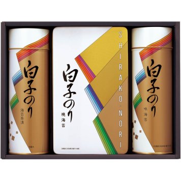 【1065】白子 のり詰合せ SA-300 御中元 お中元 ギフト 贈り物 贈答 ご挨拶 お祝 お礼 お返し 内祝 プレゼント セット 詰め合わせ 人気 おすすめ 送料込み お取り寄せ カタログ 夏 2026