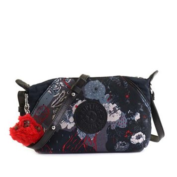 キプリング Kipling ART XS 斜めがけショルダーバッグ ALEX BLOOM 1 ボタニカル柄ネイビーグレー系 K14330 33D