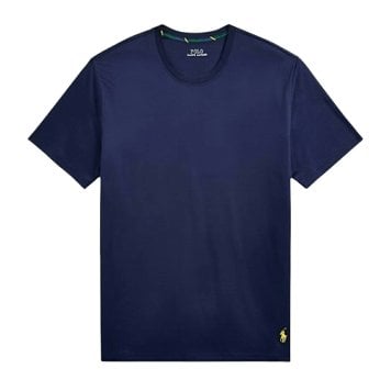 ポロ ラルフローレン POLO RALPH LAUREN Tシャツ 半袖 クルーネック ルームウェア ロゴ 刺繍 ワンポイント カジュアル リラックス PLCTCR AADV メンズ ネイビー