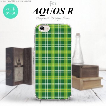 【SH03J】【スマホケース/スマホカバー】【アクオス R】SH03J スマホケース AQUOS R SH-03J カバー アクオス R チェックB 緑 nk-sh03j-436【メール便送料無料】