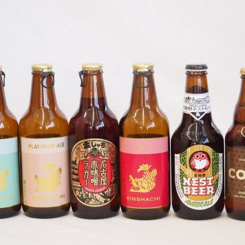 クラフトビール6本セット(アンバーエール アルト インディアペール プラチナエール 名古屋赤味噌ラガー 伽羅) 330ml×5本 333ml×1本