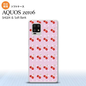 SHG04 SHG04 ZERO6 AQUOS zero6 スマホケース ソフトケース さくらんぼ チェリー ピンク メンズ レディース nk-zero6-tp178