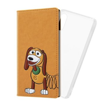Xperia Ace II 『ディズニー・ピクサーキャラクター』/手帳型 FLEX CASE ポップアップ/『スリンキー』 ※送料無料(ポスト投函)