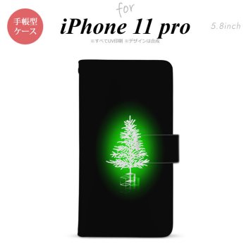 iPhone11Pro iPhone11 Pro 手帳型スマホケース カバー ツリー 緑  nk-004s-i11p-dr626