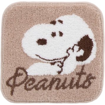 スヌーピー PEANUTS マルチマット フラッフィー  BE ベージュ 38×38