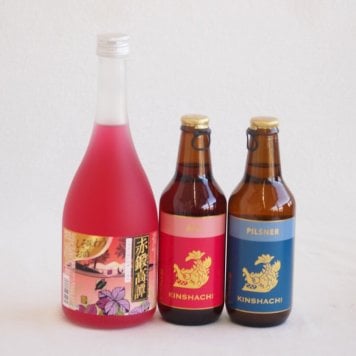 鍛高譚とクラフトビール3本セット(合同酒精赤鍛高譚20度(北海道) 金しゃちビール金鯱ピルスナー(愛知県) 金しゃちビールアルト(愛知県)) 720ml×1本 330ml×2本