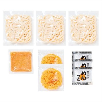 0 讃岐ゆでうどんきつね･天ぷら3食セット　 5008-30c  内祝 内祝い お祝 御祝 記念品 出産内祝い プレゼント 快気祝い 粗供養 引出物