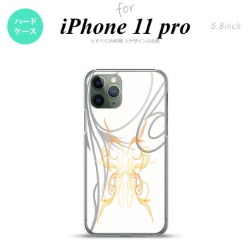 iPhone11Pro iPhone11 Pro スマホケース ハードケース ピンスト 白 黄 メンズ レディース nk-i11p-1247