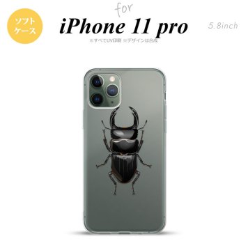 iPhone11Pro iPhone11 Pro スマホケース ソフトケース クワガタ A メンズ レディース nk-i11p-tp331