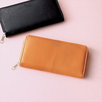 カンサイセレクション ラウンドファスナー長財布　イエロー S-KSL223045YE  内祝 内祝い お祝 御祝 記念品 出産内祝い プレゼント 快気祝い 粗供養 引出物