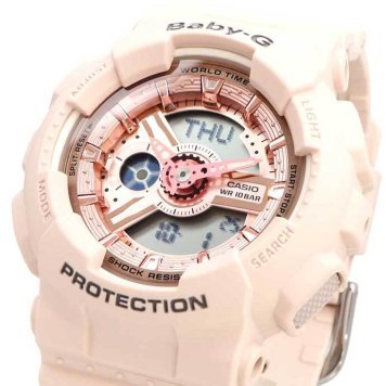 BABY-G 腕時計 ベビージー ベイビーG 時計 ウォッチ CASIO カシオ 海外モデル アナデジ カジュアル Pink Beige Colors ピンク・ベージュ・カラーズ レディース BA-110CP-4A [並行輸入品] 誕生日 プレゼント ギフト 入学祝い 社会人 新生活 母の日 父の日