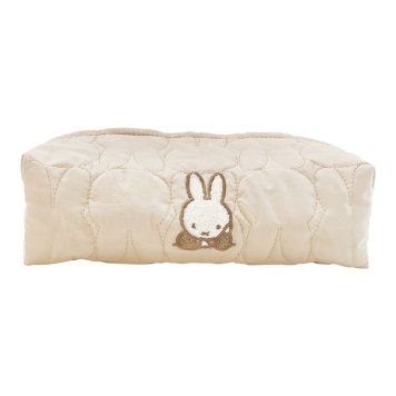 ミッフィー miffy キルティングティッシュカバー ベージュ インテリア