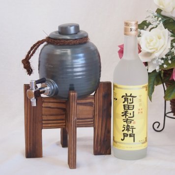 焼酎サーバー1000cc木代付セット指宿酒造 本格芋焼酎 前田利右衛門 (鹿児島県) 720ml