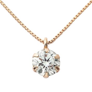 ダイヤモンド ネックレス 0.2カラット 0.2ct ピンクゴールド 18金 K18 D15042071 UGL鑑別カード付