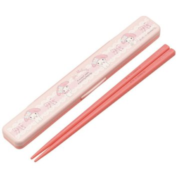 マイメロディ マーガレット 音のならない箸・箸箱セット 箸18cm ※送料無料(ポスト投函)