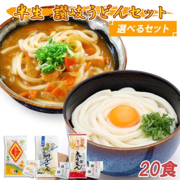 富田屋 カレーうどん 讃岐うどん 食べ比べセット 20人前 麺つゆ付 半生うどん カレー10食 太麺うどん10食 半生 半生包丁切り さぬき うどん 香川 讃岐 香川県 産地直送 お取り寄せグルメ グルメギフト プレゼント お祝い 内祝い お中元 御歳暮 【送料無料】